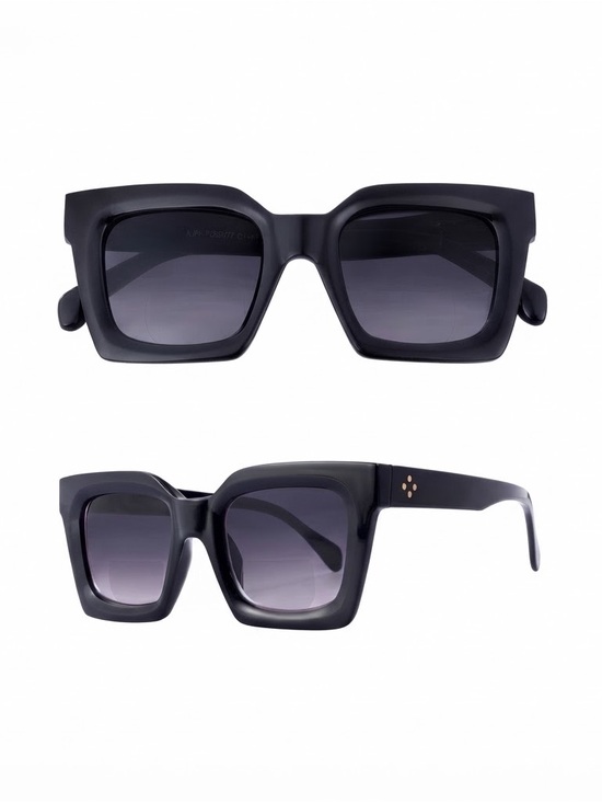 Accessories - Woman's Black Fashion Bifocal Reading Sunglasses UV400 +1.5, Black, OS